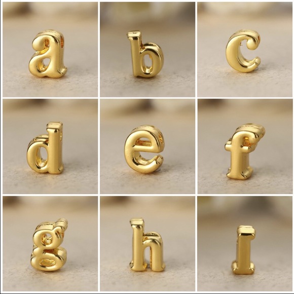 CUSTOM lowercase INITIAL a PENDANT NECKLACE - Picture 2 of 4