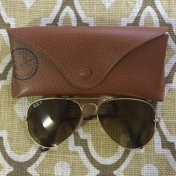 Authentic polarized Ray Ban Aviators