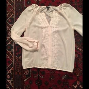 Ann Taylor cream blouse