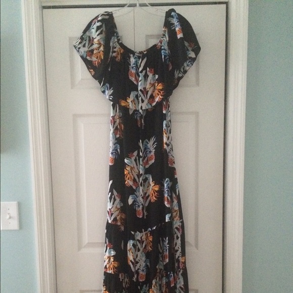 Rebecca Minkoff Off-shoulder Pineapple Print Dress - Picture 2 of 3