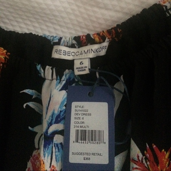 Rebecca Minkoff Off-shoulder Pineapple Print Dress - Picture 3 of 3