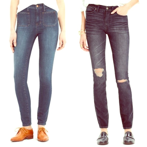 BUNDLE: 2 Madewell HR Skinny Jeans