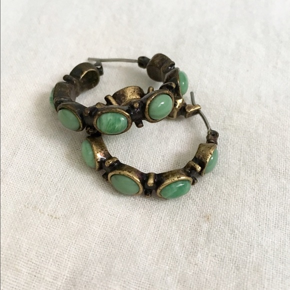 Turquoise hoops