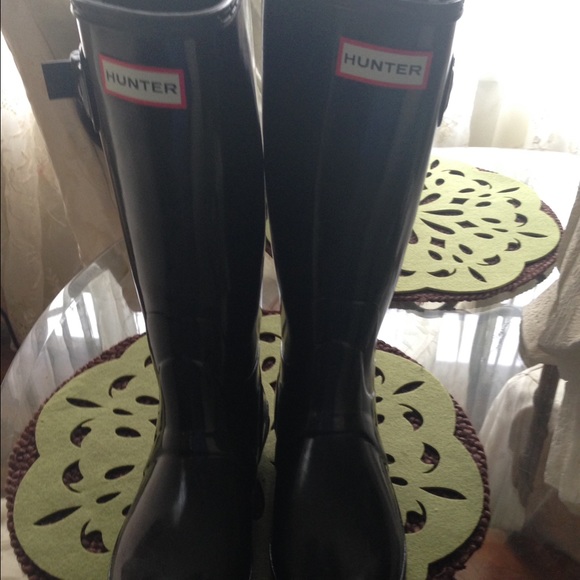 Hunter Rain Boots Black