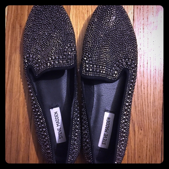 Steve Madden Rhinestone Studded Flats