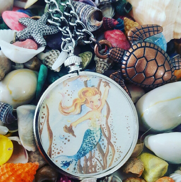Retro Mermaid kawaii vintage necklace