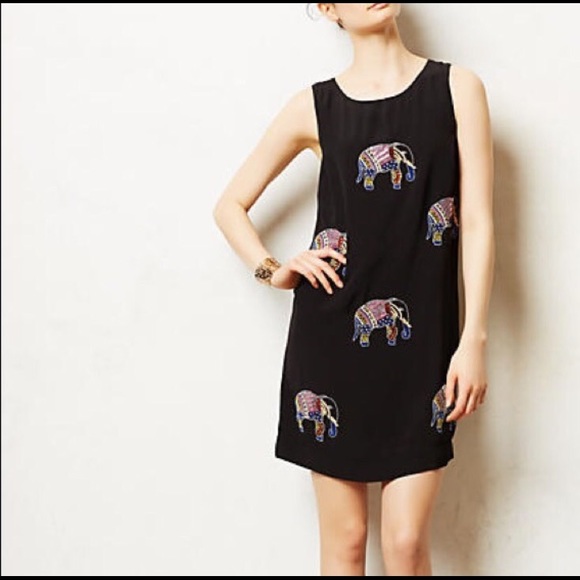 Anthropologie elephant dress