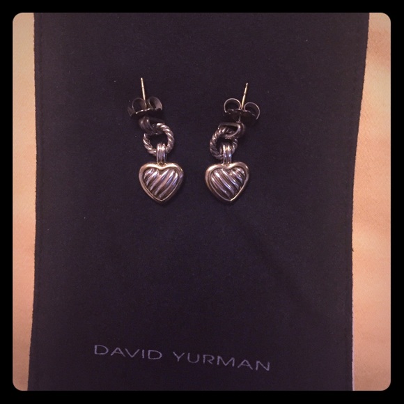 David Yurman Jewelry - Mint condition David Yurman heart drop earrings