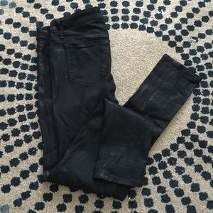 Joe's black textured skinny jeans!