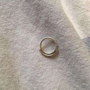 16g sterling silver septum ring