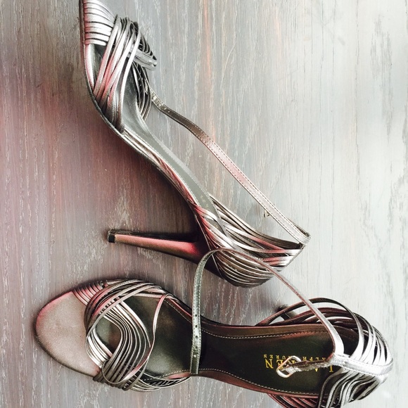 CCO FINAL Ralph Lauren strappy pewter pumps - Picture 5 of 5