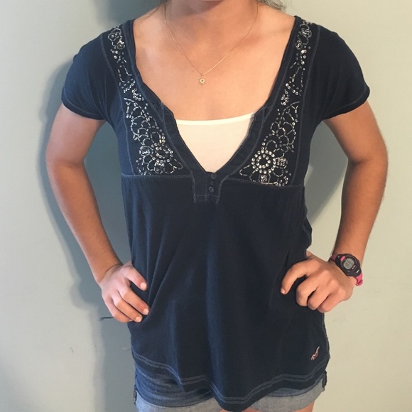 Hollister embellished blouse - Picture 1 of 1