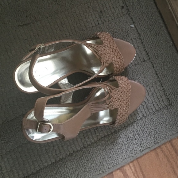 Cato's wedges.  Size 7.5 but fits like 8.