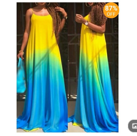 Brand new Color block maxi dress