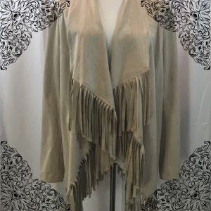 💝 INC Faux Suede Fringe Jacket 💝