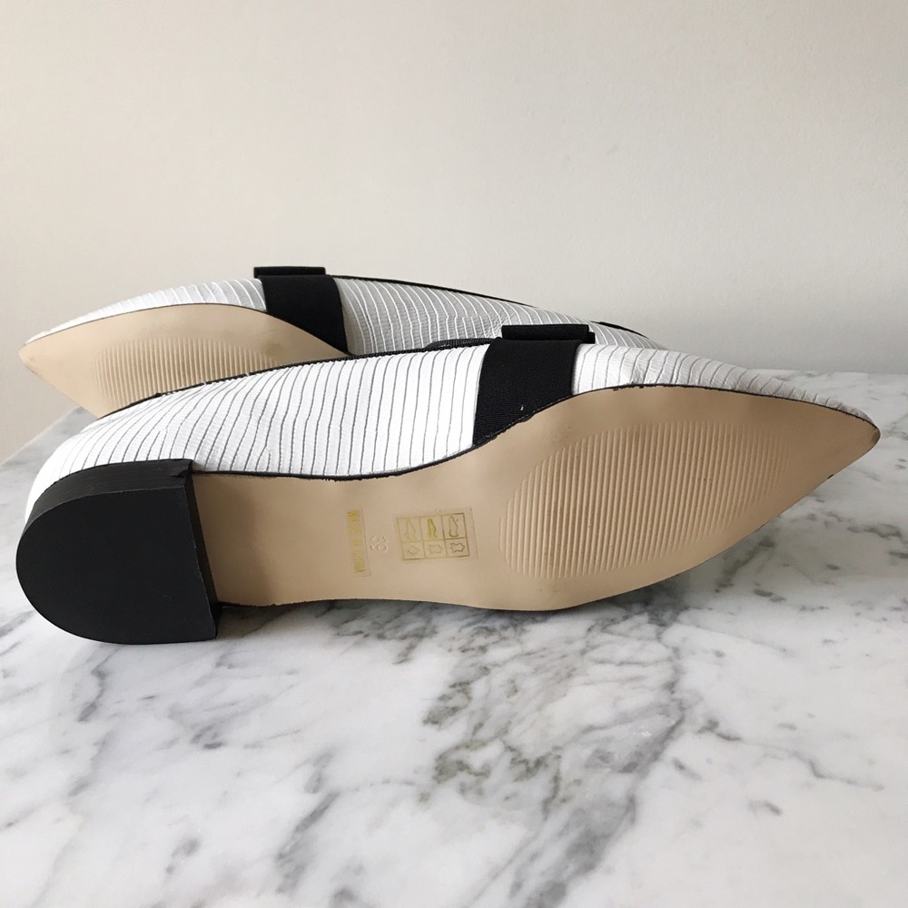 Senso white Freja Mock Croc Bow Flats, size 39 - Picture 3 of 3