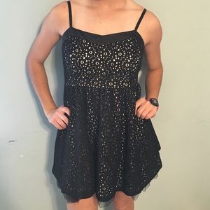Really cute, black, lace dress