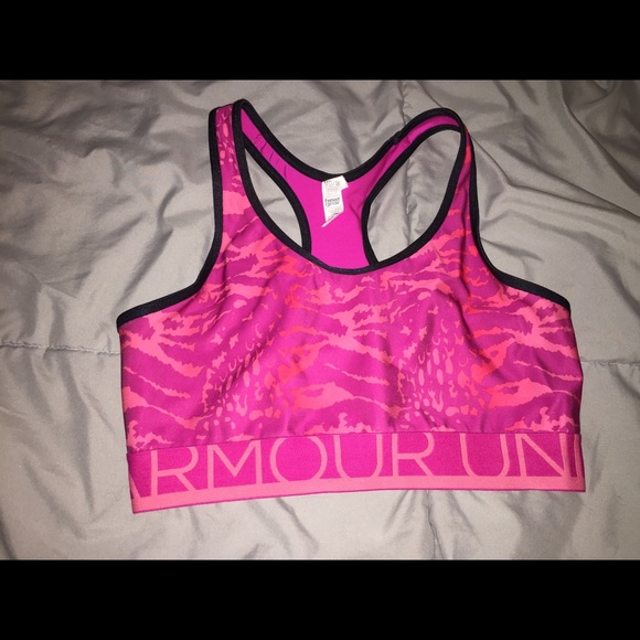 Animal print under armour sports bra