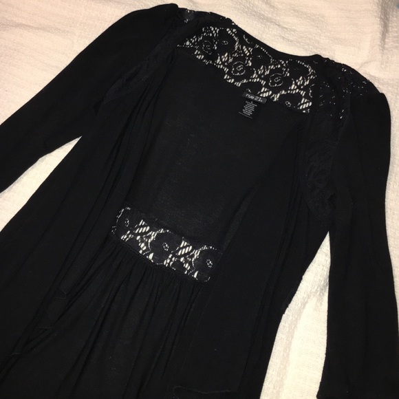 Black cardigan