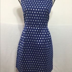 J Crew factory shimmer dot dress #a115 sz 6.