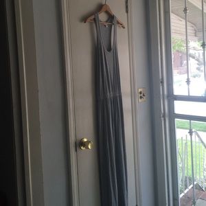 J.Crew / Grey banded racerback maxi dress