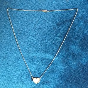 Beautiful Lana style 14k YG heart necklace