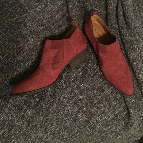 Lucky brand leather booties