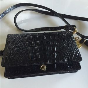 Brahmin crocodile embossed crossbody