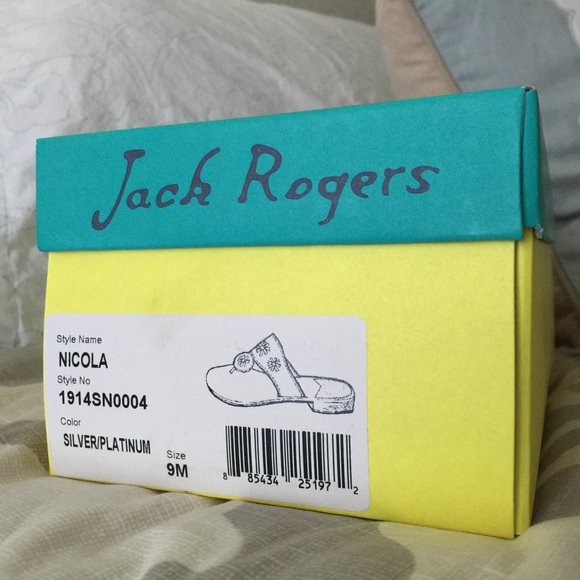 EUC Jack Rogers Nicola Sandals, Silver/Platinum, 9 - Picture 4 of 4