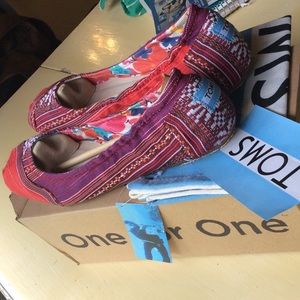 TOMS Ballet Flat Lina Size 10