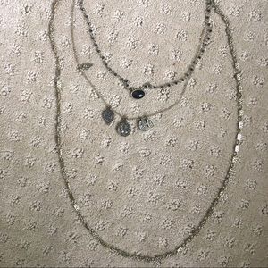 Lucky brand layered charm necklace