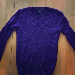 Purple Ralph Lauren sweater