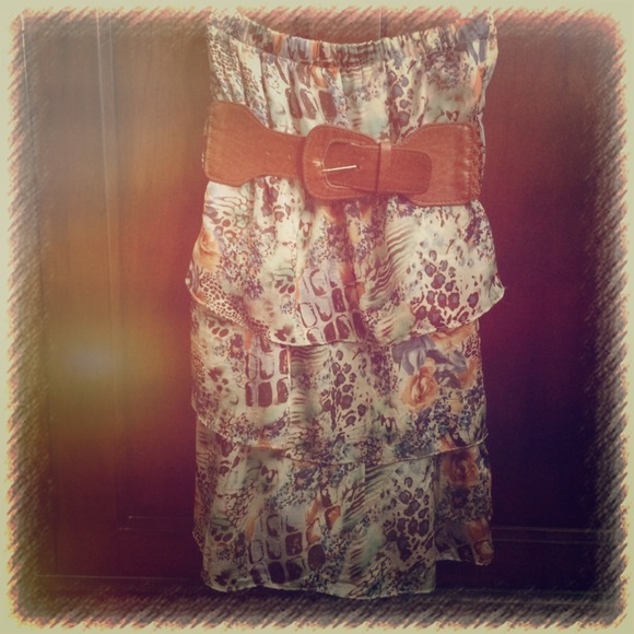 Strapless Satin Top