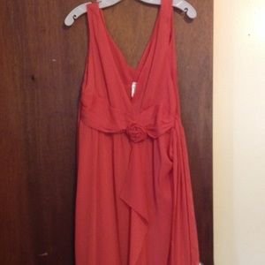 H & M Party dress accented with flower.