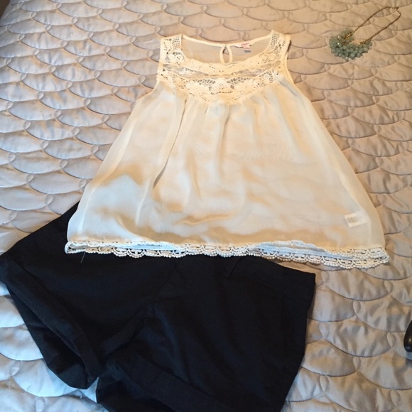 Cute sheer sleeveless blouse
