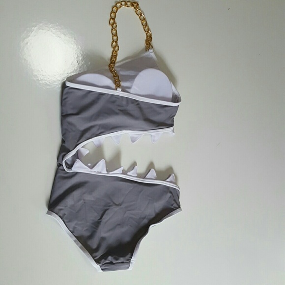 Shark Bite Bathing Suit - Picture 2 of 4