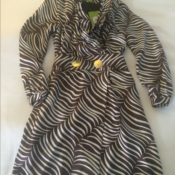 Elizabeth McKay Silk Wrap Dress, Size 6 - Picture 2 of 2