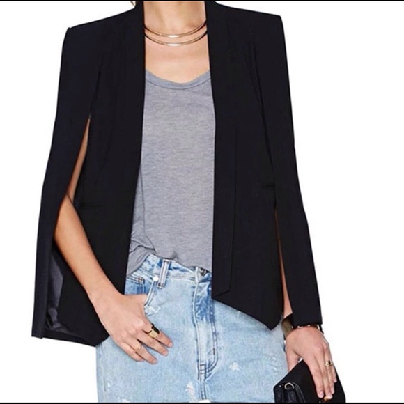 WOMENS SPLIT SLEAVE BLAZER CAPE