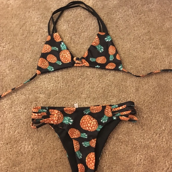 Two Piece Pineapple Bikini Set