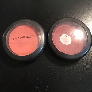 Two Mac Blushes Used Peaches and Ablaze