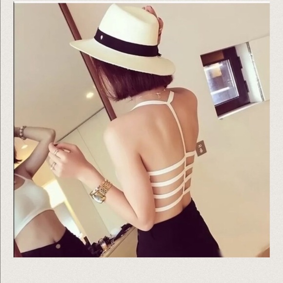 ON SALE!! caged bralette only white left - Picture 4 of 4