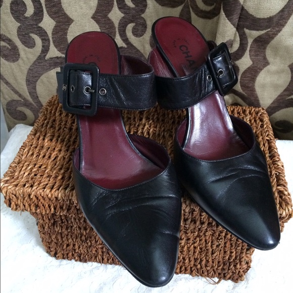 Chanel authentic black heels 39.5