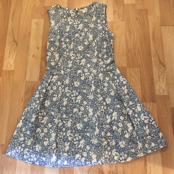 Blue floral dress