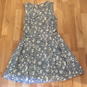 Blue floral dress