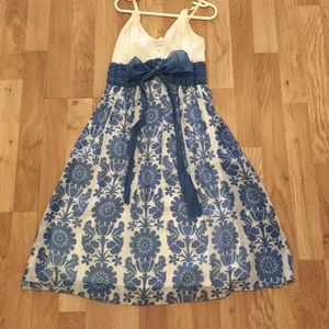 Blue floral dress