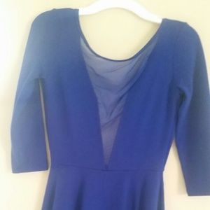 Blue Gloria V Ponte Dress