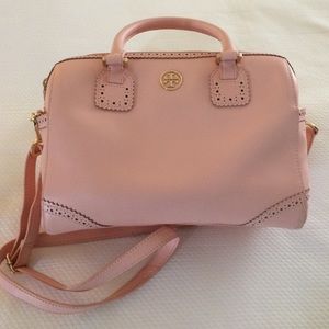 Tory Burch Robinson Spectator Middy Satchel, Pink