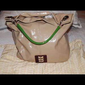 Oral Kiely patent leather purse