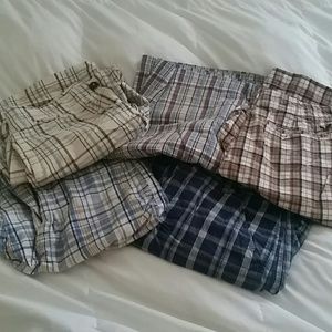 American Eagle mens shorts size 30 men's plaid