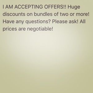MAKE AN OFFER!